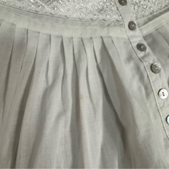 Eileen West White Long Sleeve Cotton Ballet Cottagecore Nightgown Size Medium - Picture 6 of 12